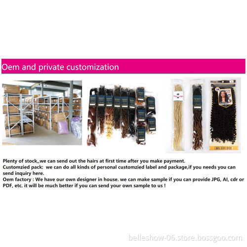 Hot sell wholesale Braiding Hair Extensions 20inch 24roots/pcs Crochet Hair Handmade Dreadlocks Soft Faux Locs